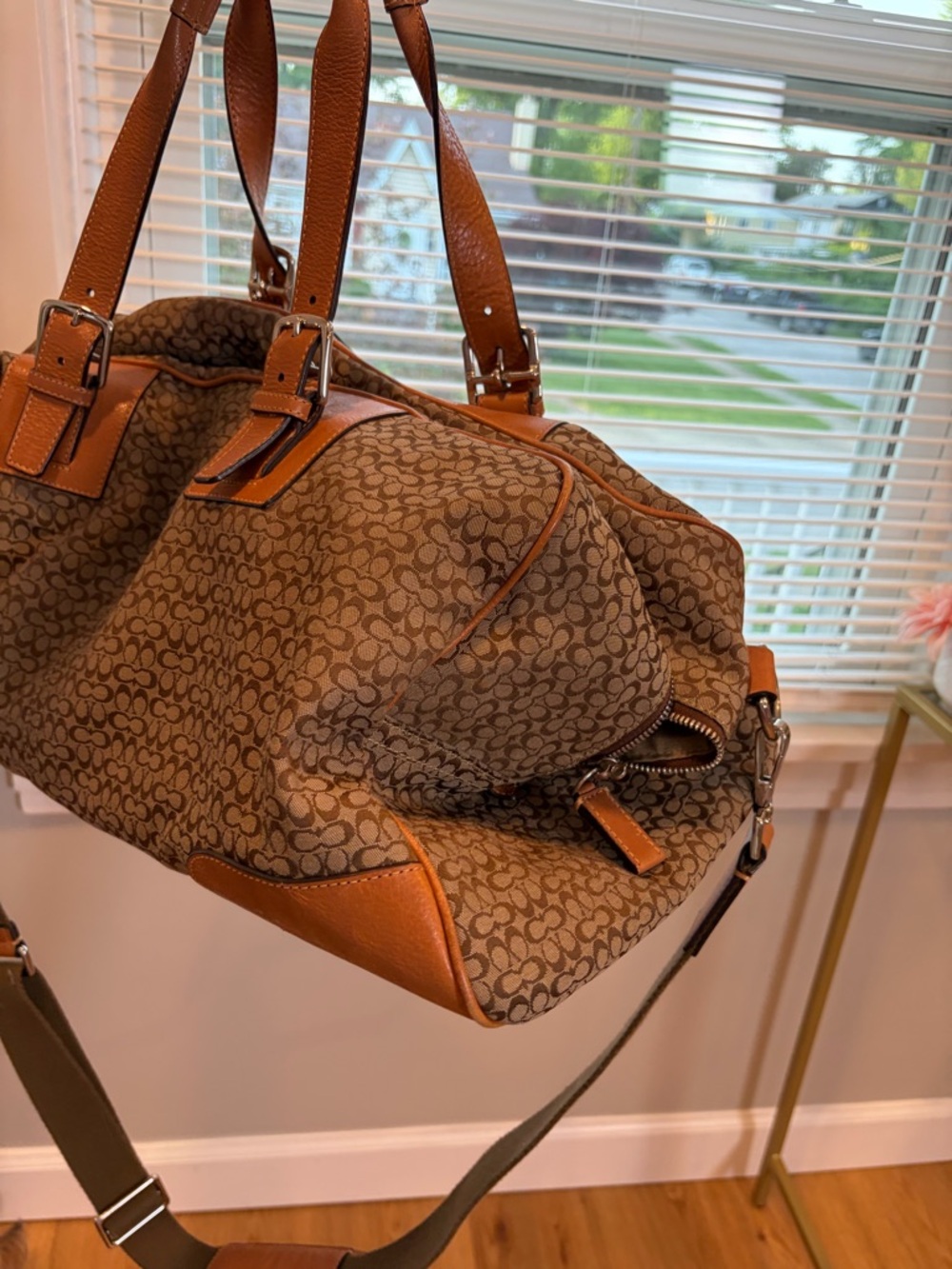 RARE Coach Signature Transatlantic Weekender Duffle Bag - Picture 15 of 16